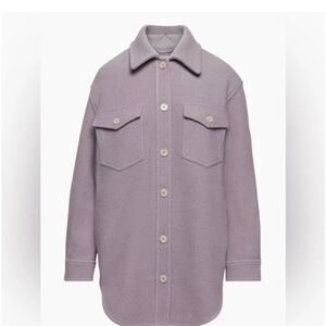 Aritzia Wilfred Free Ganna Shirt Jacket - S - Purple Slate
